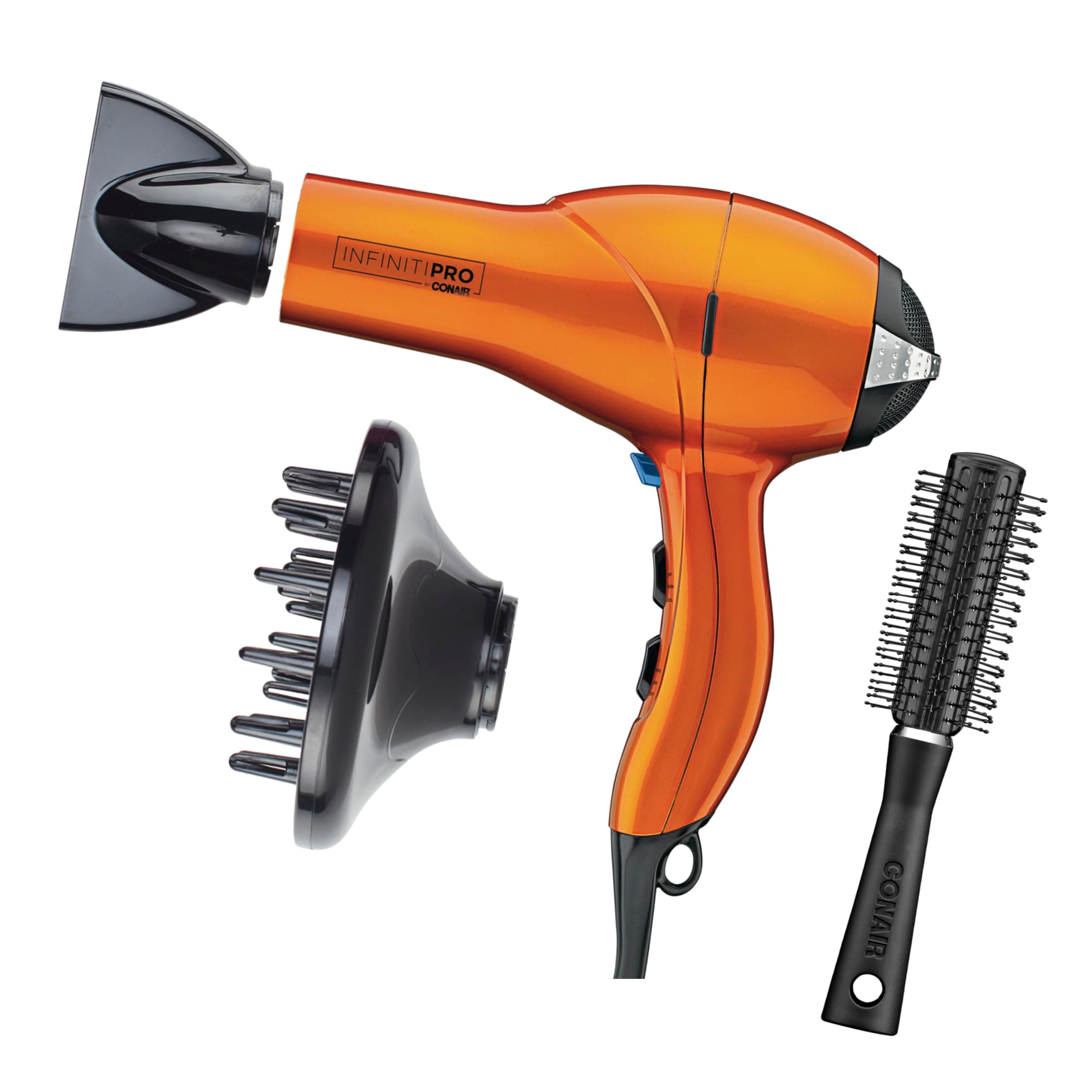 Conair Infiniti PRO Hair Dryer with Diffuser, Concentrator & Blowout Brush